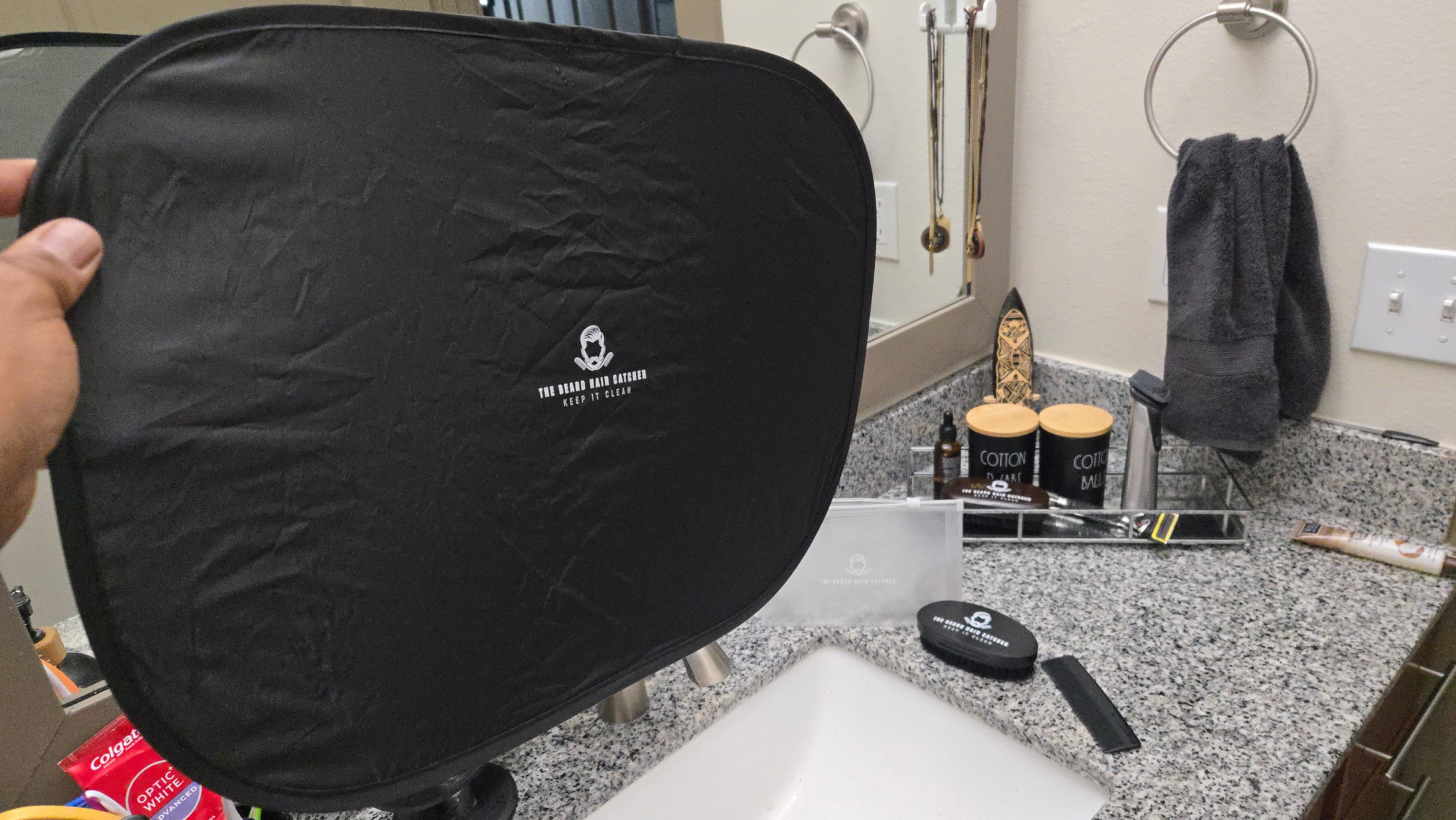 Beard Hair Catcher – Bathroom Sink Cover